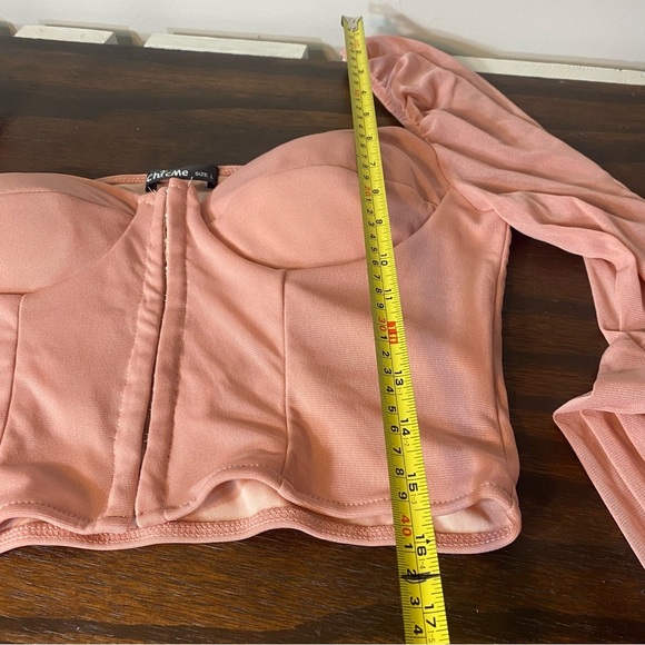 Women’s Chic Me Top Blouse Color Pink Size Large - Picture 10 of 14